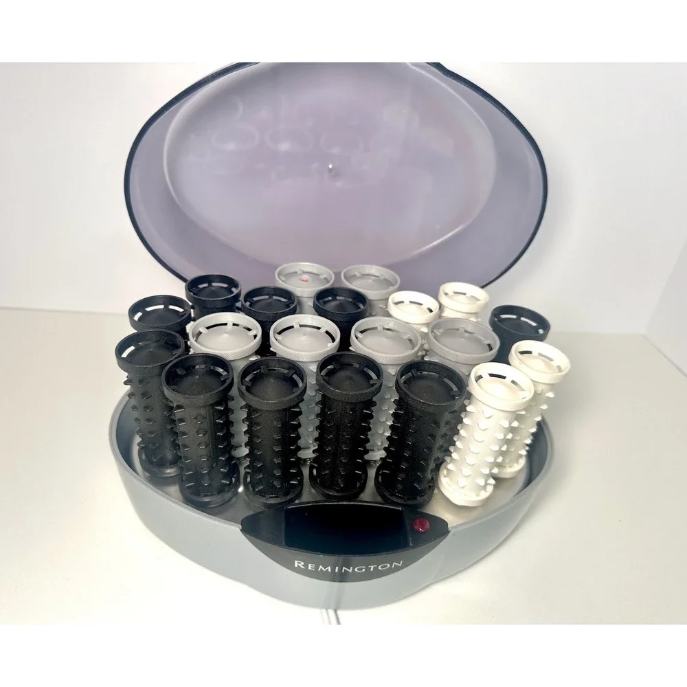 Remington Solutions H-1080i 20 Hair Curlers with Clips Ionic Complete w/ Box